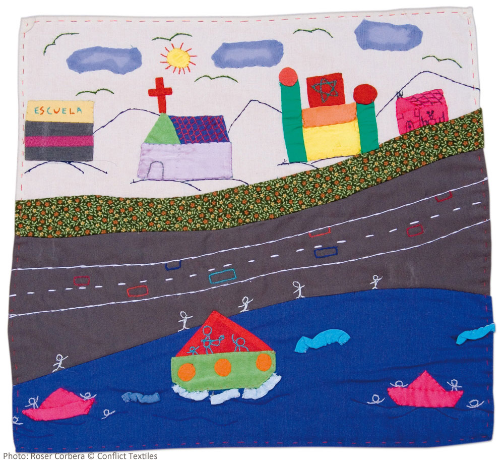 'Una Mirada a mi Tierra Desde el Barco / A Look to my Homeland from the Boat', by Francisca Báez Avila. (Photo: Roser Corbera)