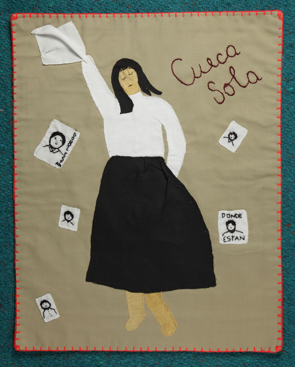 'La cueca sola / Dancing cueca alone', by Aurora Ortiz. 
(Photo: Martin Melaugh)
