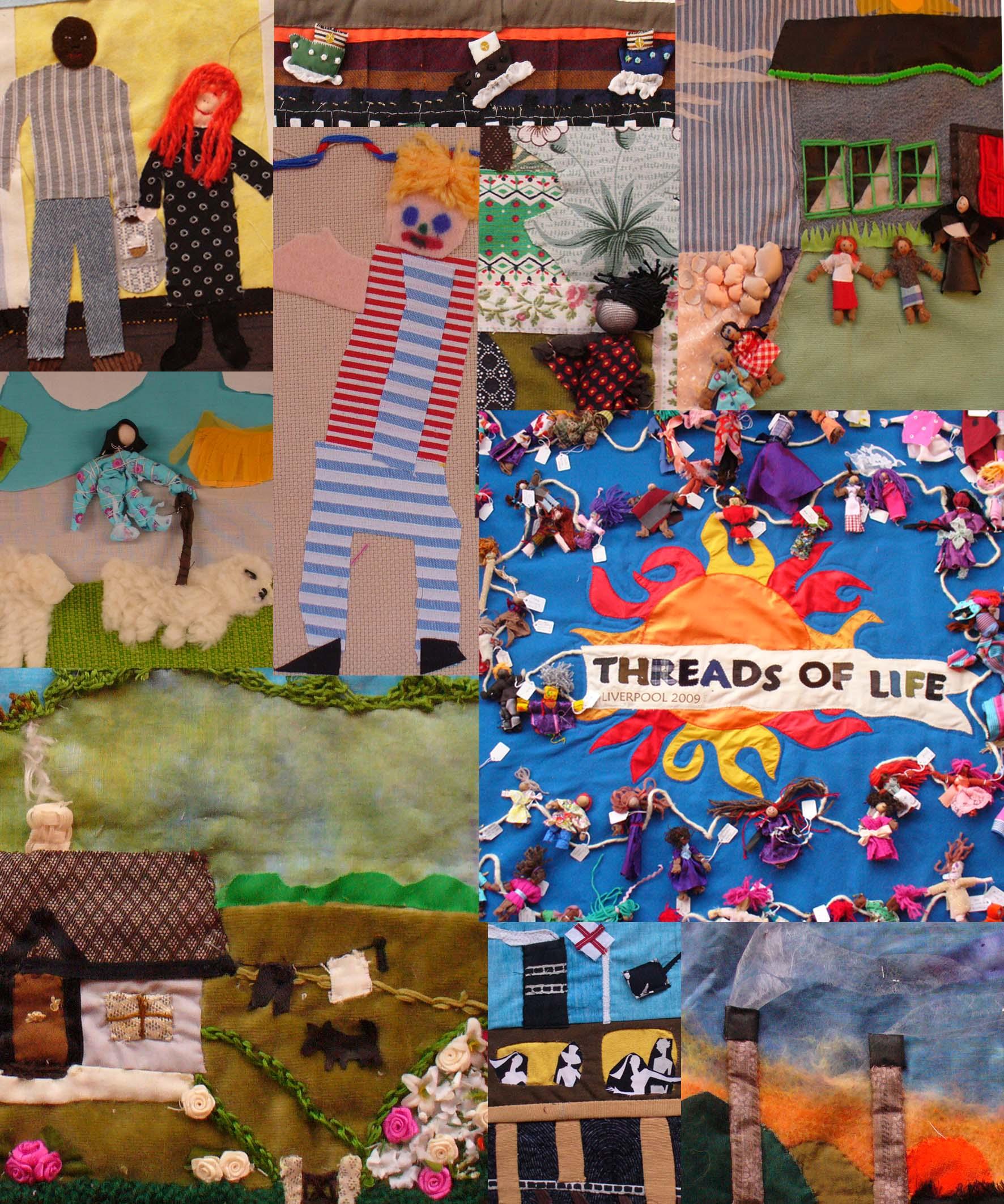 'Following the thread' Exhibition poster. (Photo: Janet Wilkinson)
