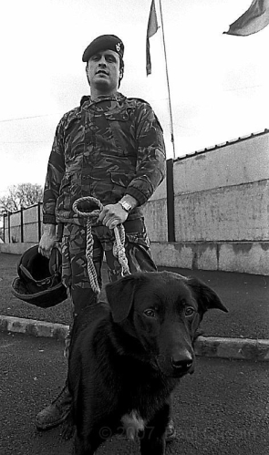© Copyright Paul Crispin - photograph of British soldiers in Belfast during 1986