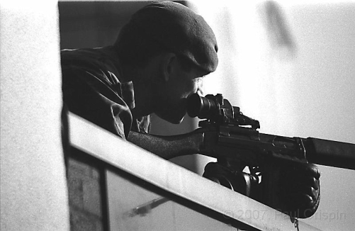 © Copyright Paul Crispin - photograph of British soldiers in Belfast during 1986