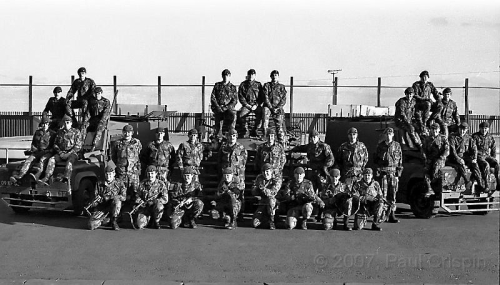 © Copyright Paul Crispin - photograph of British soldiers in Belfast during 1986