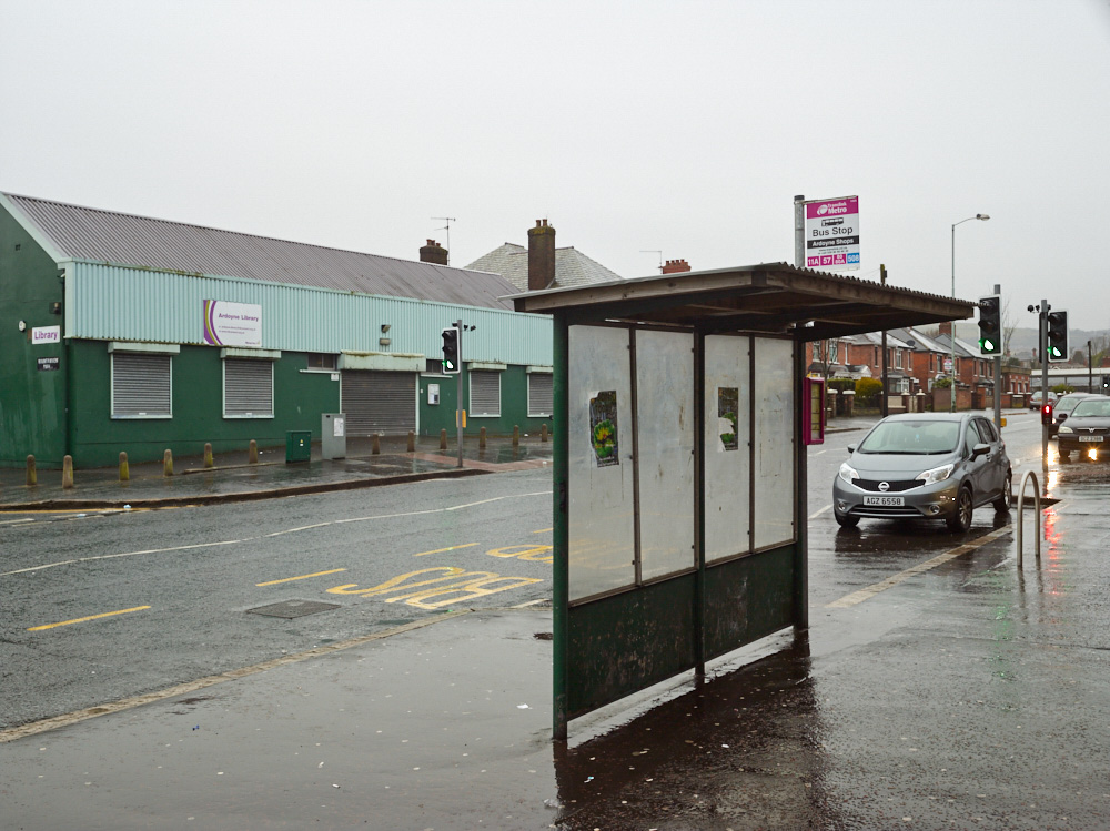 Political Poster on Bus Stop, Crumlin Road, Belfast